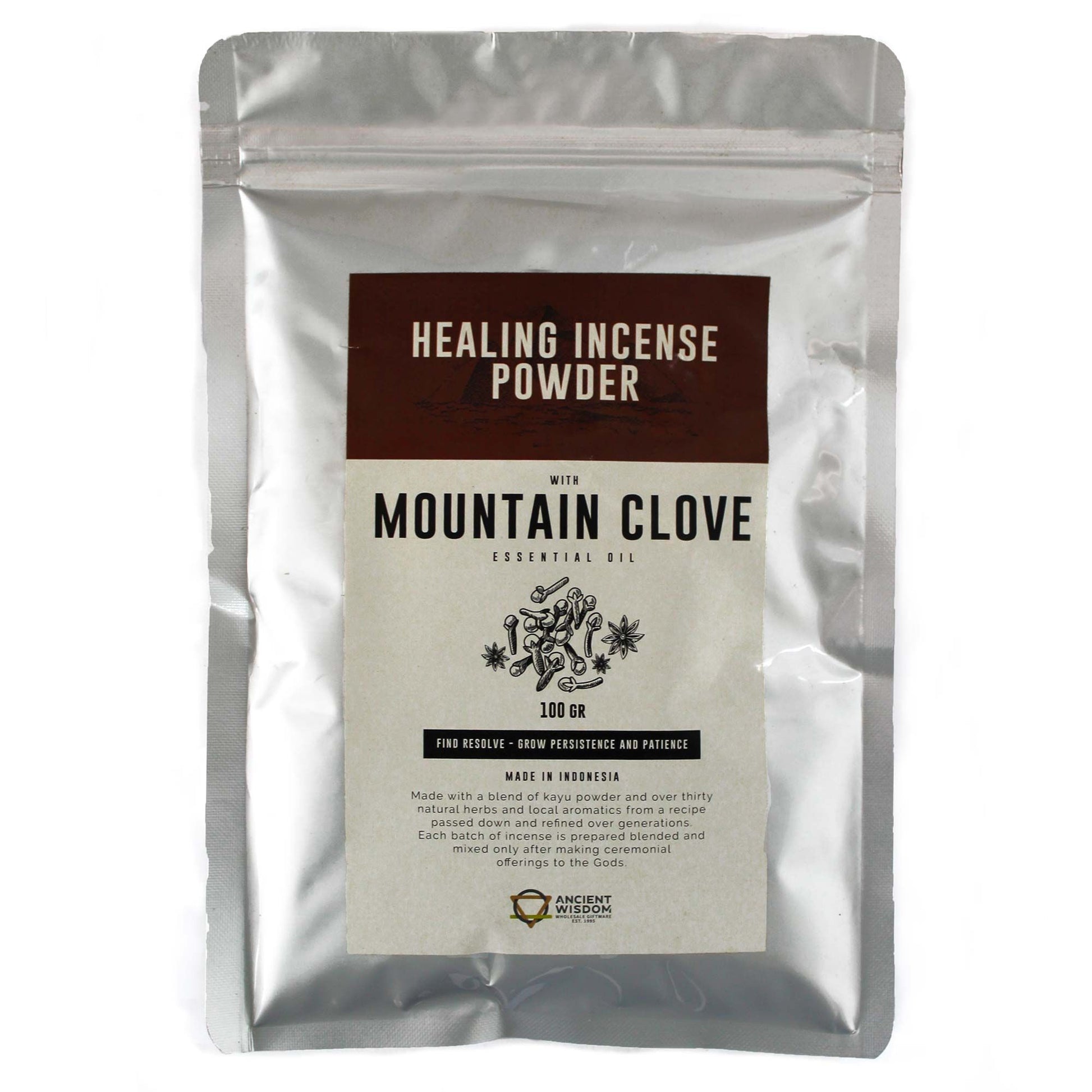 Healing Incense Powder - Mountain Clove 100gm - Vivid Aromas UK