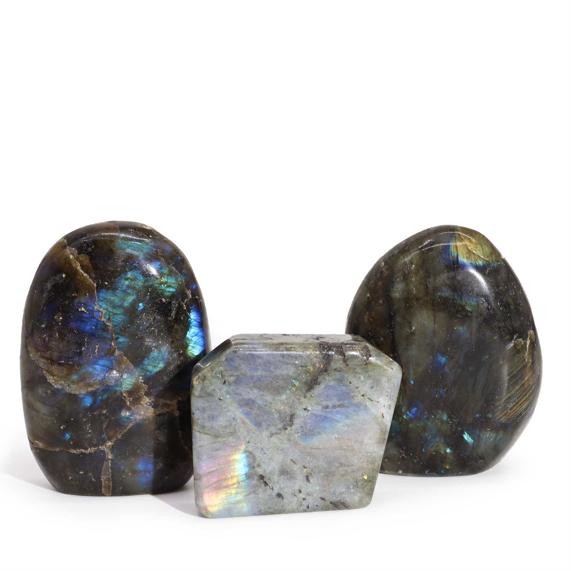 Madagascar Labradorite Tomb Stone (approx 80-100gms 50-70mm) - Vivid Aromas UK