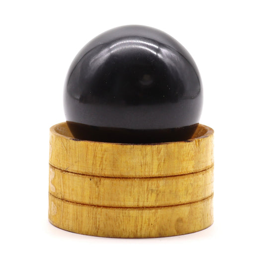 Gemstone Sphere 40mm - Tourmaline with Stand - Vivid Aromas UK