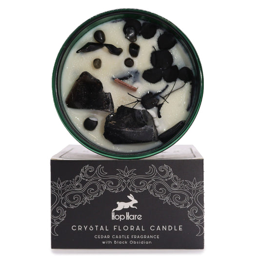 Hop Hare Crystal Magic Flower Candle - The Knight of Swords - Vivid Aromas UK
