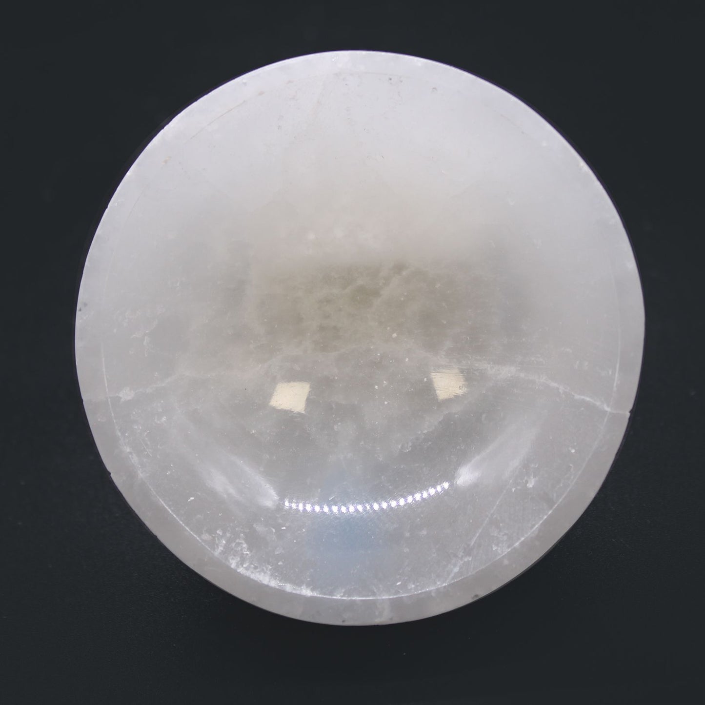 Selenite Round Bowl - 8cm - Vivid Aromas UK