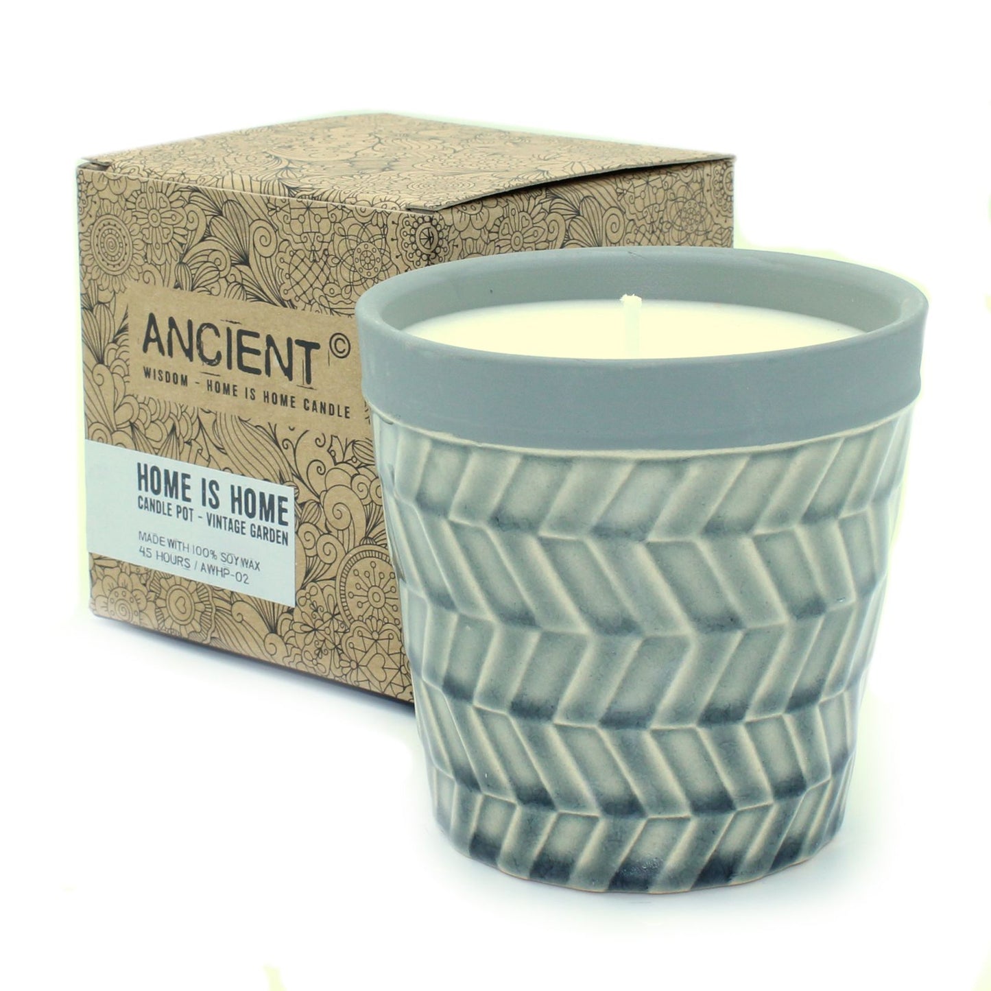 Home is Home Candle Pots - Vintage Garden - Vivid Aromas UK