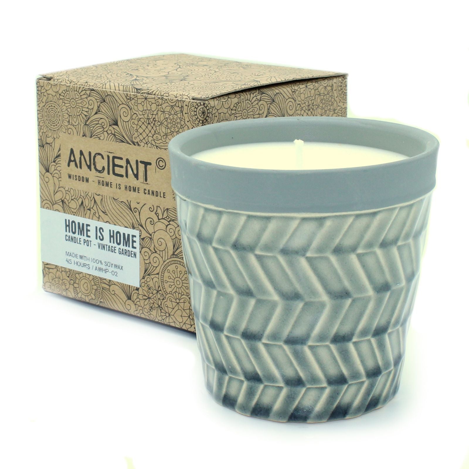Home is Home Candle Pots - Vintage Garden - Vivid Aromas UK