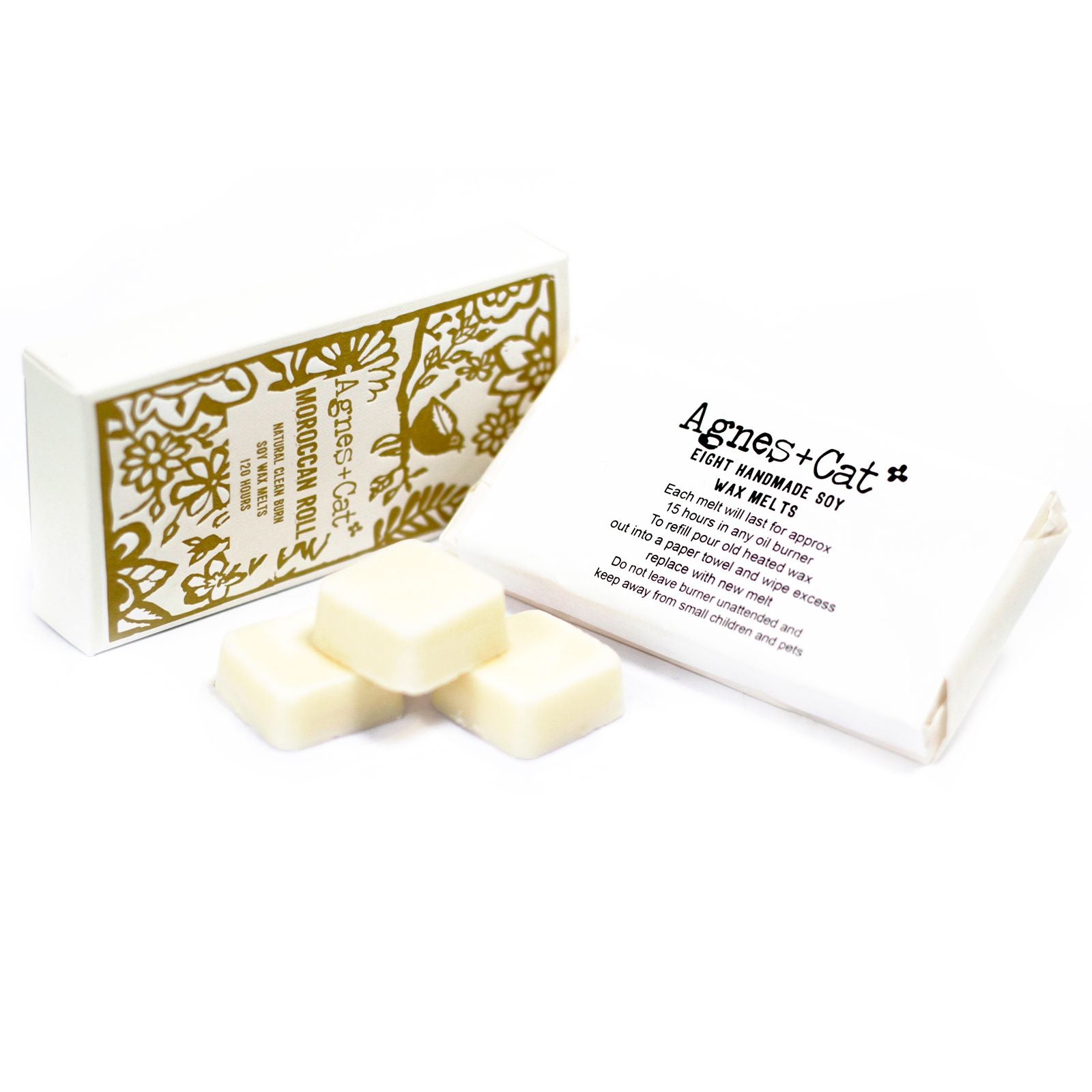 Agnes + Cat Box of 8 Wax Melts - Moroccan Roll - Vivid Aromas UK