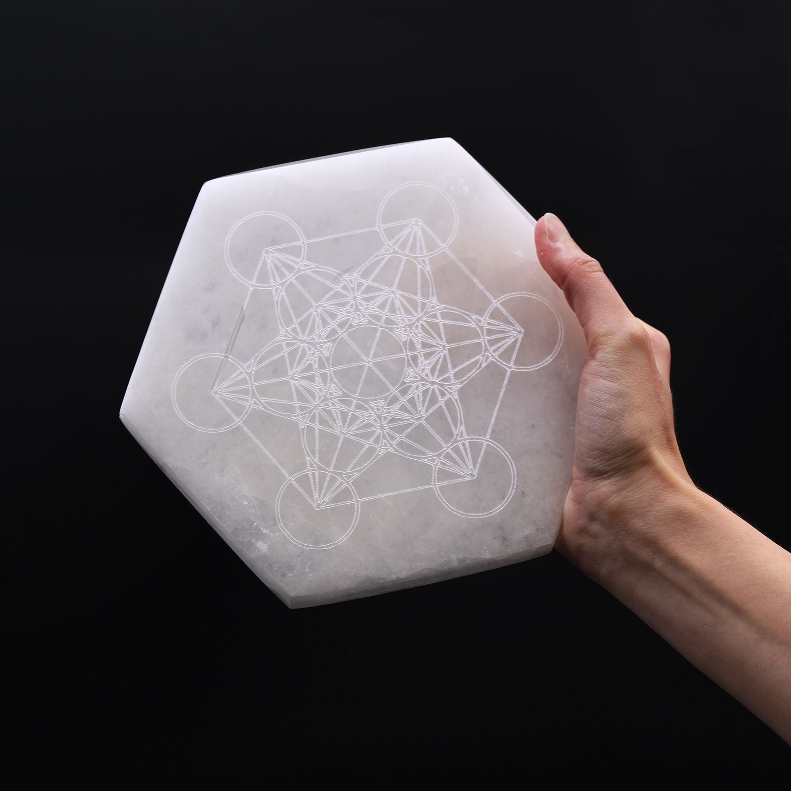 Hexagonal Charging Plate 18cm - Direction & Decision - Vivid Aromas UK