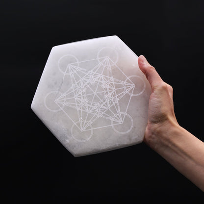 Hexagonal Charging Plate 18cm - Direction & Decision - Vivid Aromas UK