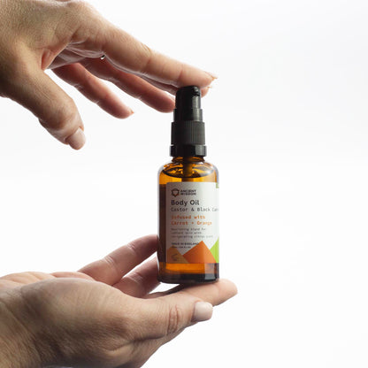 Organic Body Oil 50ml - Carrot & Orange - Vivid Aromas UK