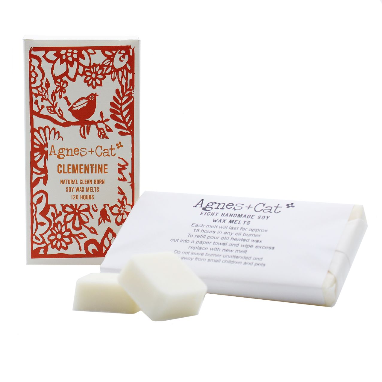 Agnes + Cat Box of 8 Wax Melts - Clementine - Vivid Aromas UK