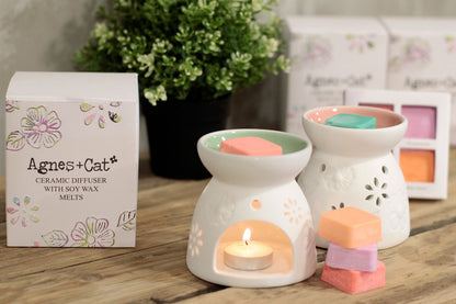 Wax Melter with Four Soy Wax Melts - Vivid Aromas UK