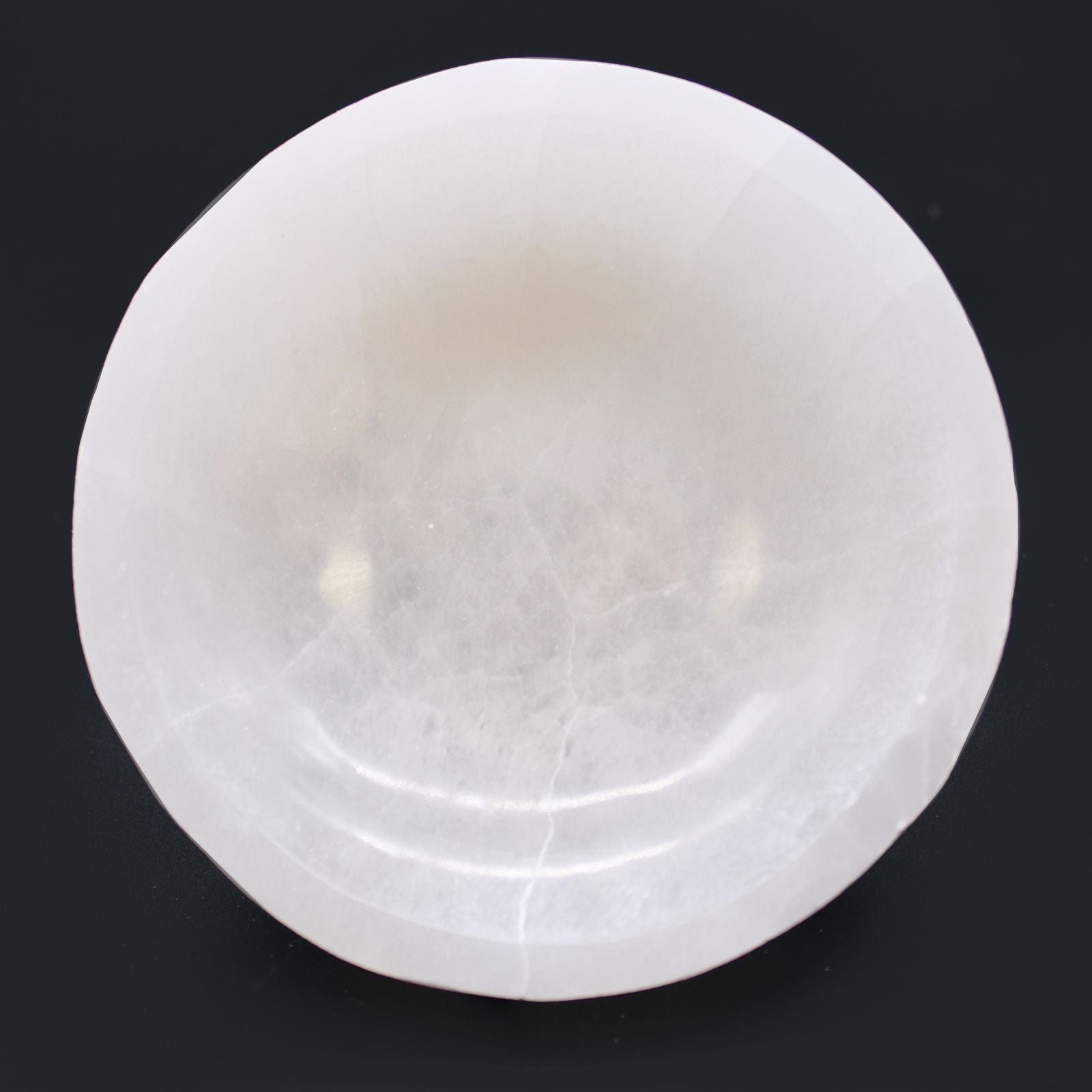 Selenite Round Bowl - 15cm - Vivid Aromas UK