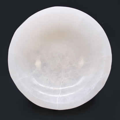 Selenite Round Bowl - 15cm - Vivid Aromas UK