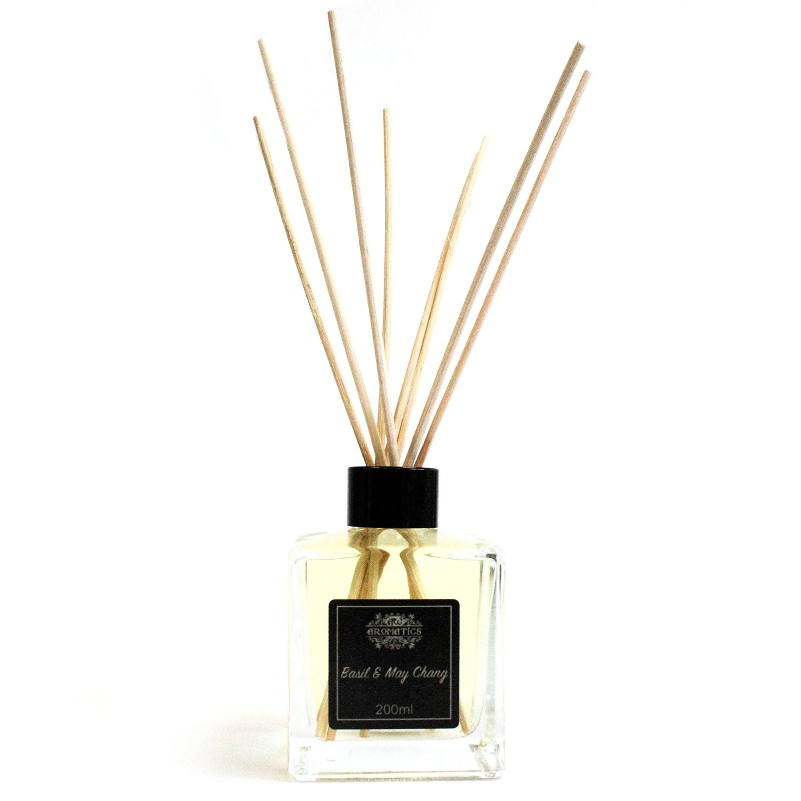 200ml Basil & Maychang Essential Oil Reed Diffuser - Vivid Aromas UK
