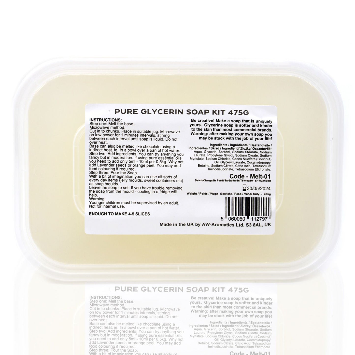 Melt and Pour 475g Soap Kit - Vivid Aromas UK