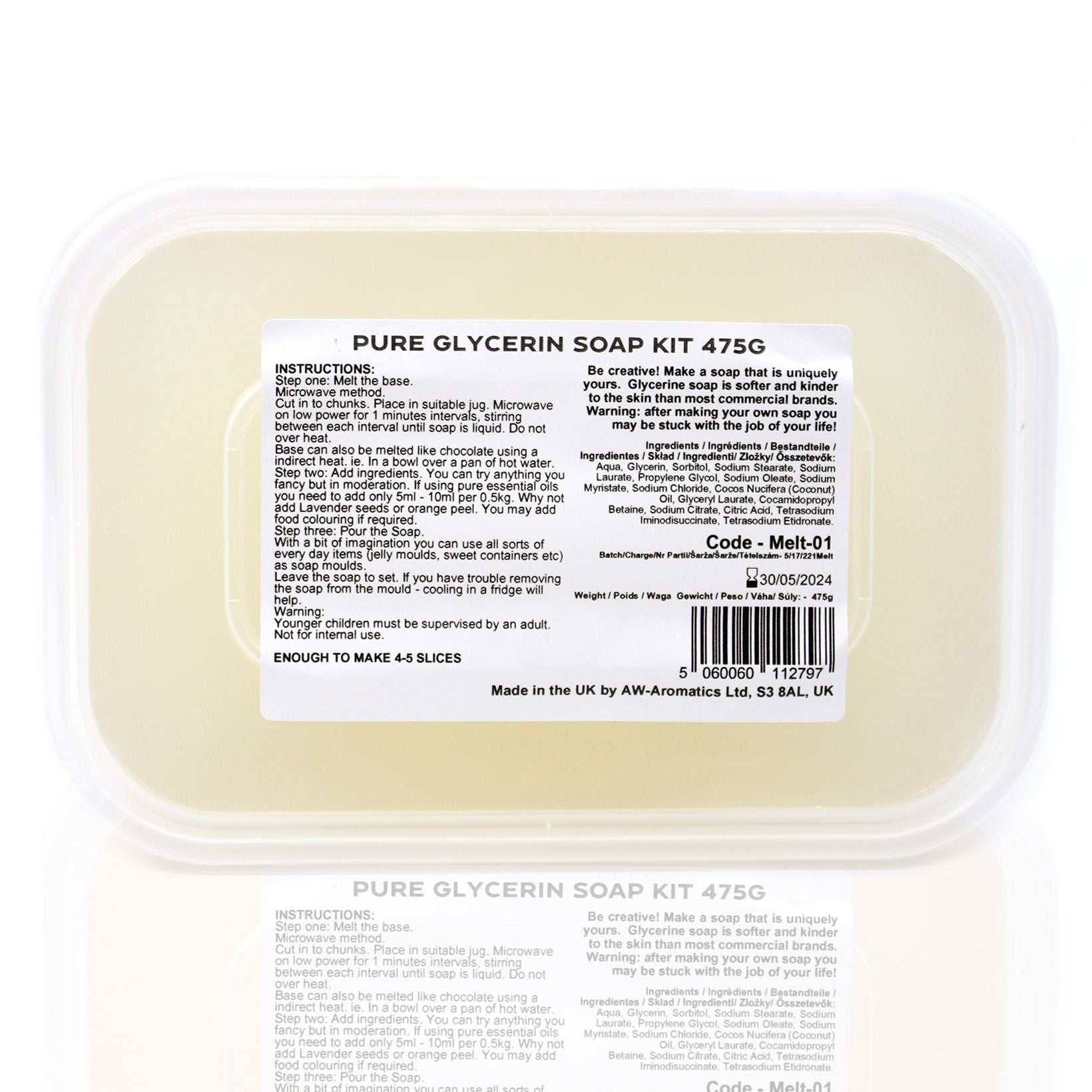 Melt and Pour 475g Soap Kit - Vivid Aromas UK