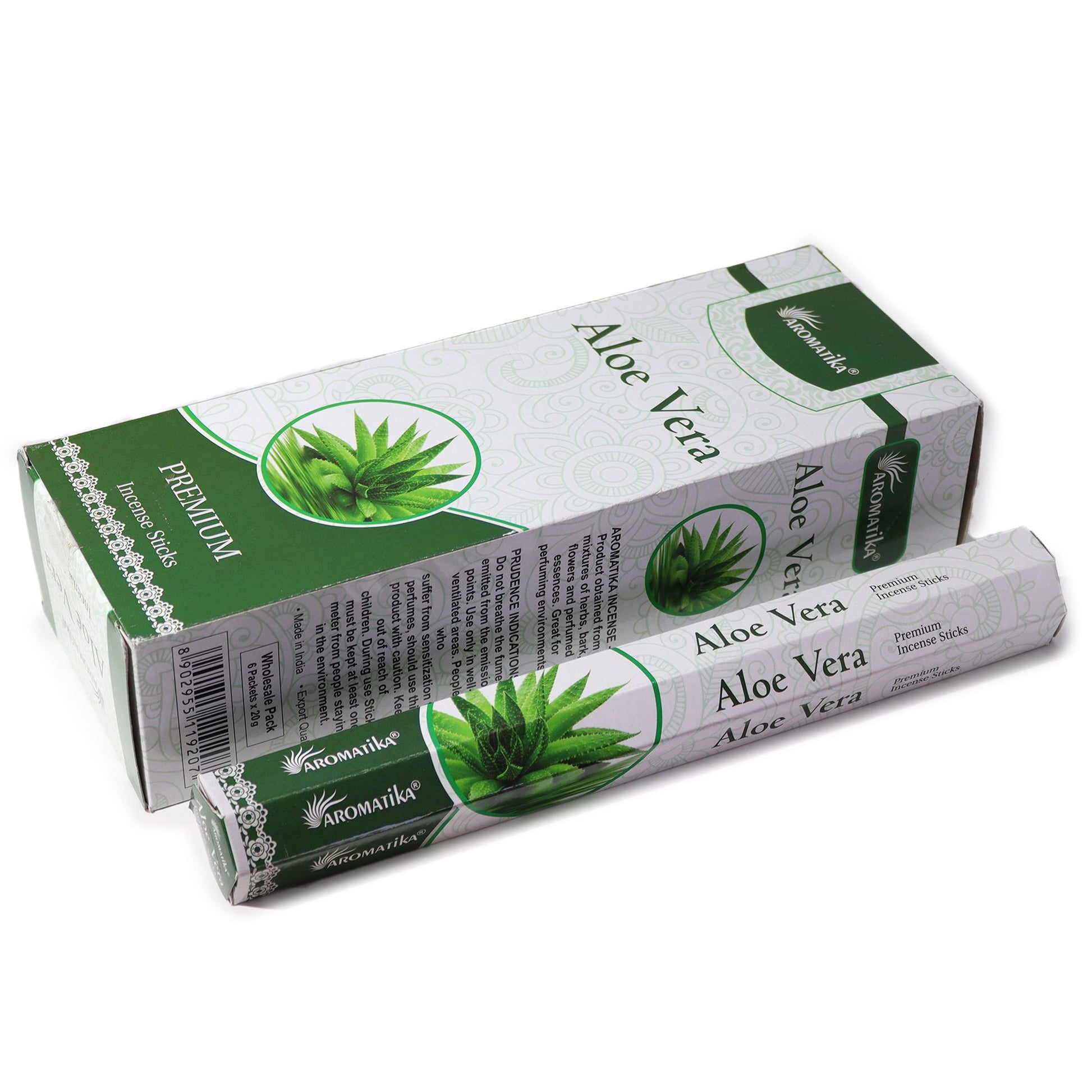 Aromatika Charcoal Free Hex Incense - Aloe Vera - Vivid Aromas UK
