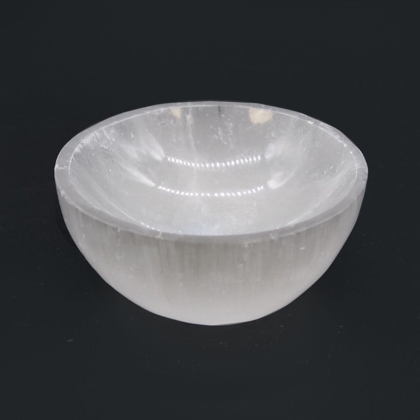 Selenite Round Bowl - 8cm - Vivid Aromas UK