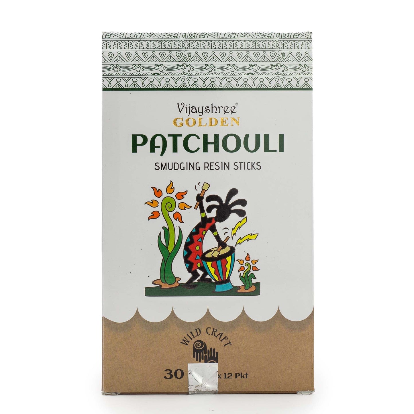 Golden Patchouli Smudging Resin Sticks – 30g - Vivid Aromas UK