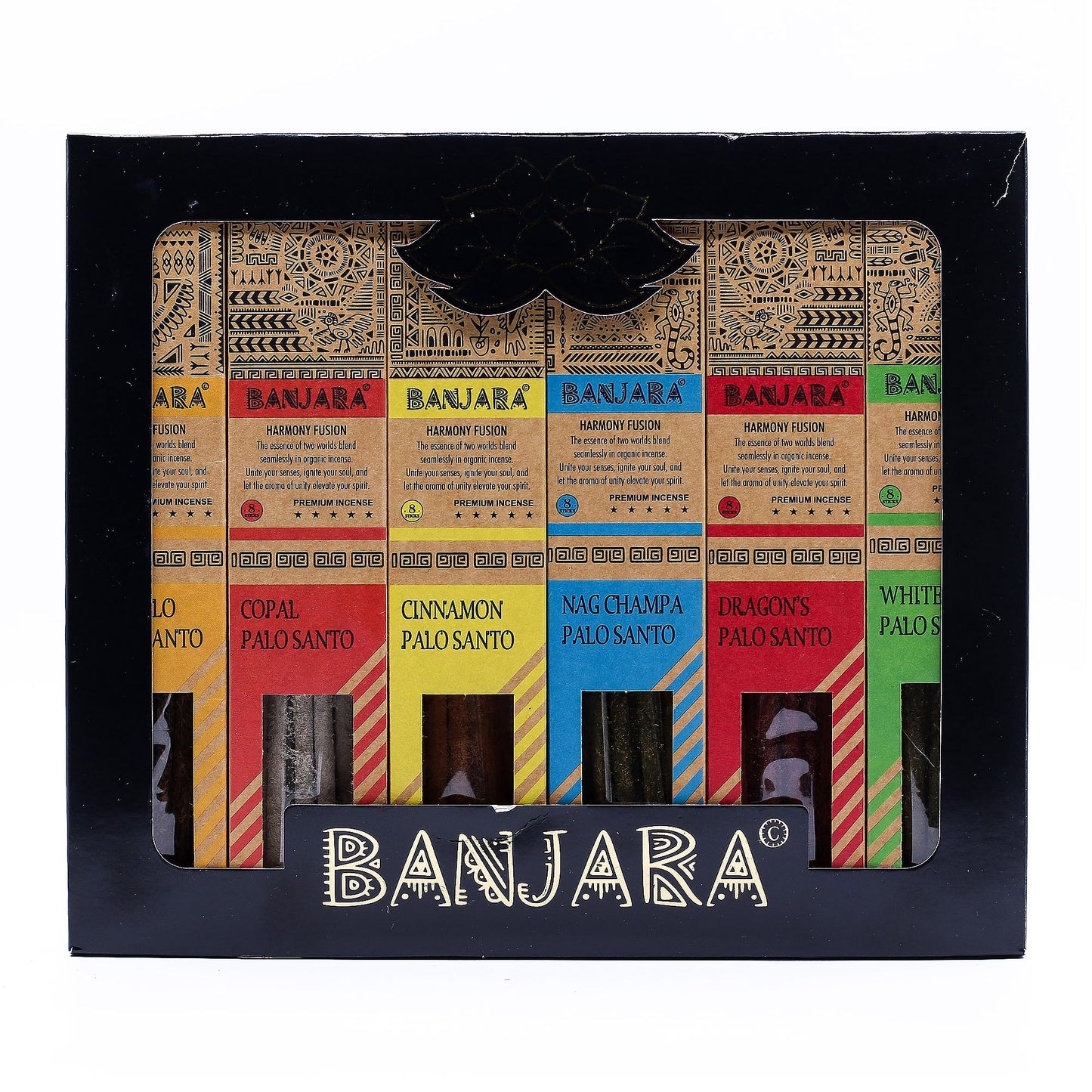 Banjara Palo Santo Smudge Sticks - Set of 6 - Box - Vivid Aromas UK