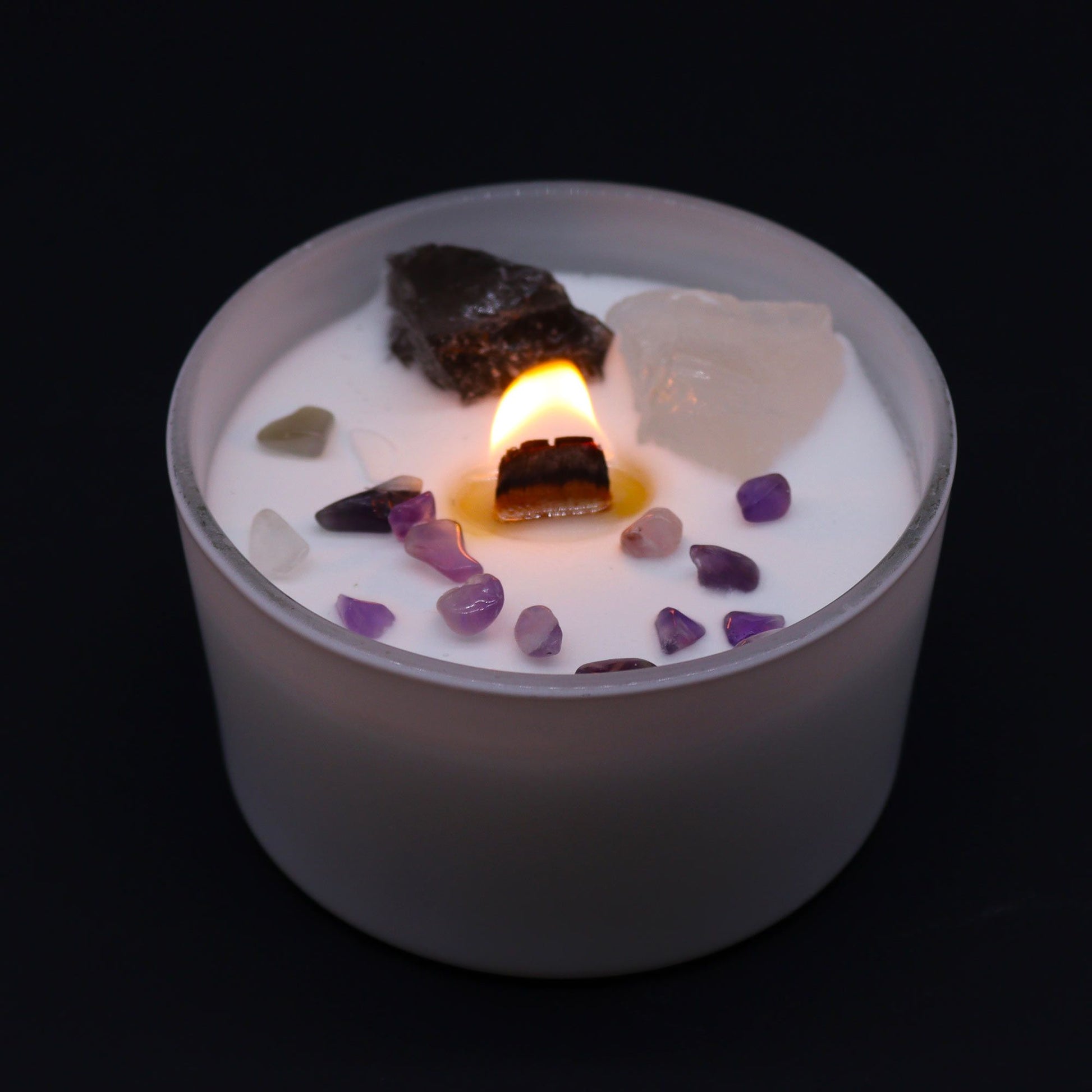Chakra Crystal Candles - Crown Chakra - Vivid Aromas UK