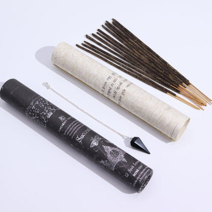 Ancient Witch Spell Incense - Success - Black Obsidian Pendulum - Vivid Aromas UK