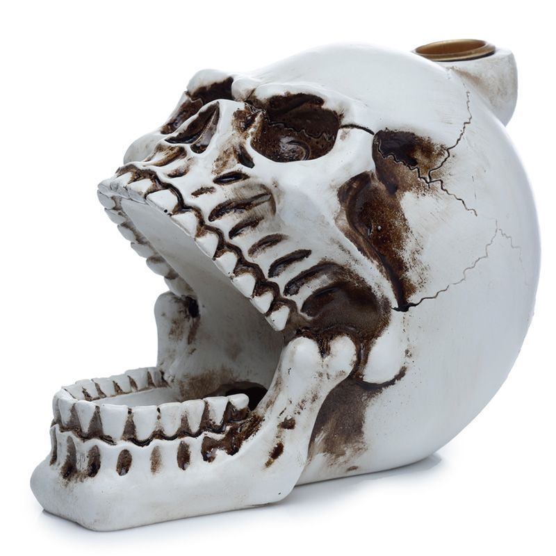 Skull with Open Mouth Backflow Incense Burner - Vivid Aromas UK