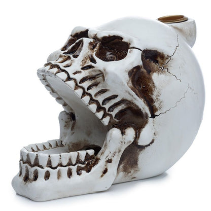 Skull with Open Mouth Backflow Incense Burner - Vivid Aromas UK