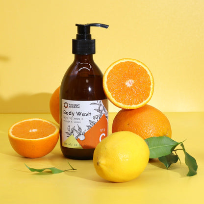 Aromatherapy Body Wash with Vitamin C – Orange & Lemon - Vivid Aromas UK