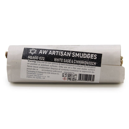 Smudge Stick - White Sage & Cinnamon 10cm - Vivid Aromas UK