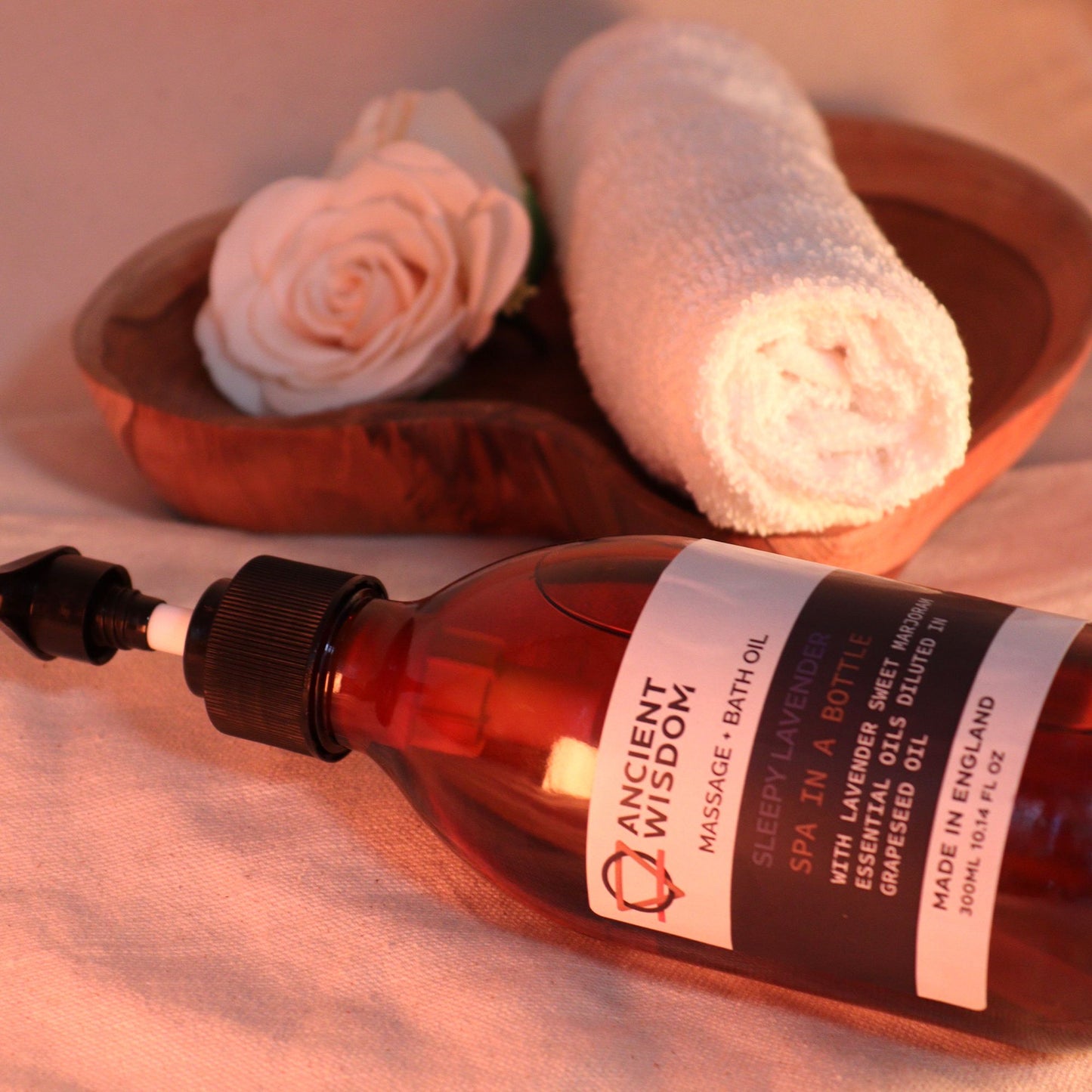 Aromatherapy Massage and Bath Oil - Sleepy Lavender 300ml - Vivid Aromas UK