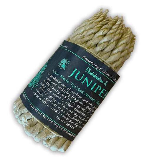 Pure Herbs Rope Incense - Rhododendron and Juniper - Vivid Aromas UK