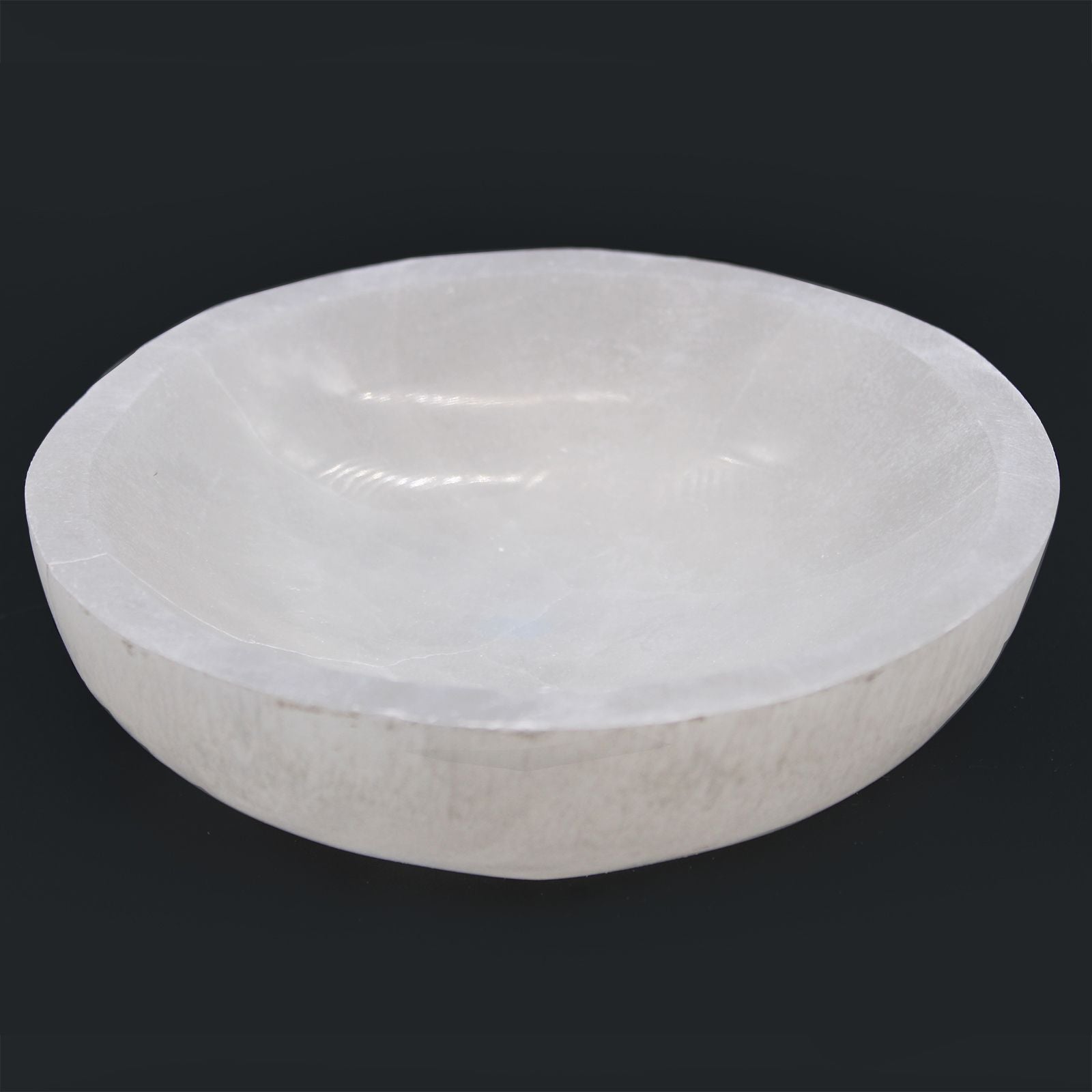 Selenite Round Bowl - 15cm - Vivid Aromas UK