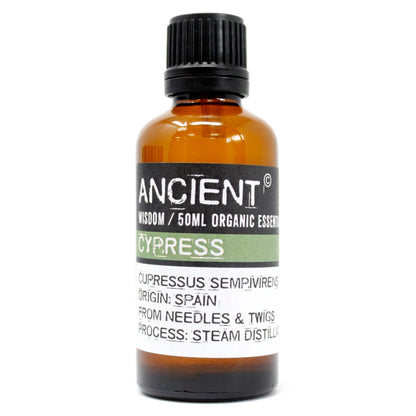 Cypress Organic Essential Oil 50ml - Vivid Aromas UK