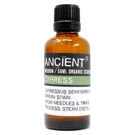 Cypress Organic Essential Oil 50ml - Vivid Aromas UK