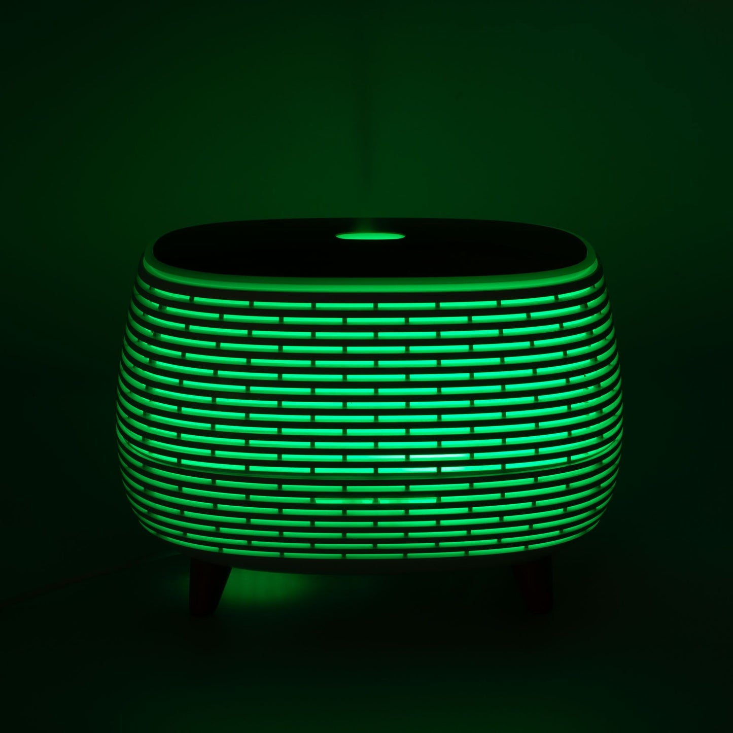 Futuristic Ribbed Aroma Diffuser with Colour-Changing Light - Vivid Aromas UK