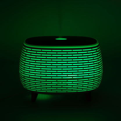 Futuristic Ribbed Aroma Diffuser with Colour-Changing Light - Vivid Aromas UK