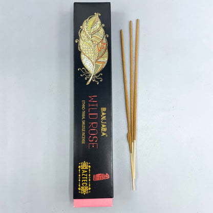 Banjara Tribal Smudge Incense - Wild Rose - Vivid Aromas UK