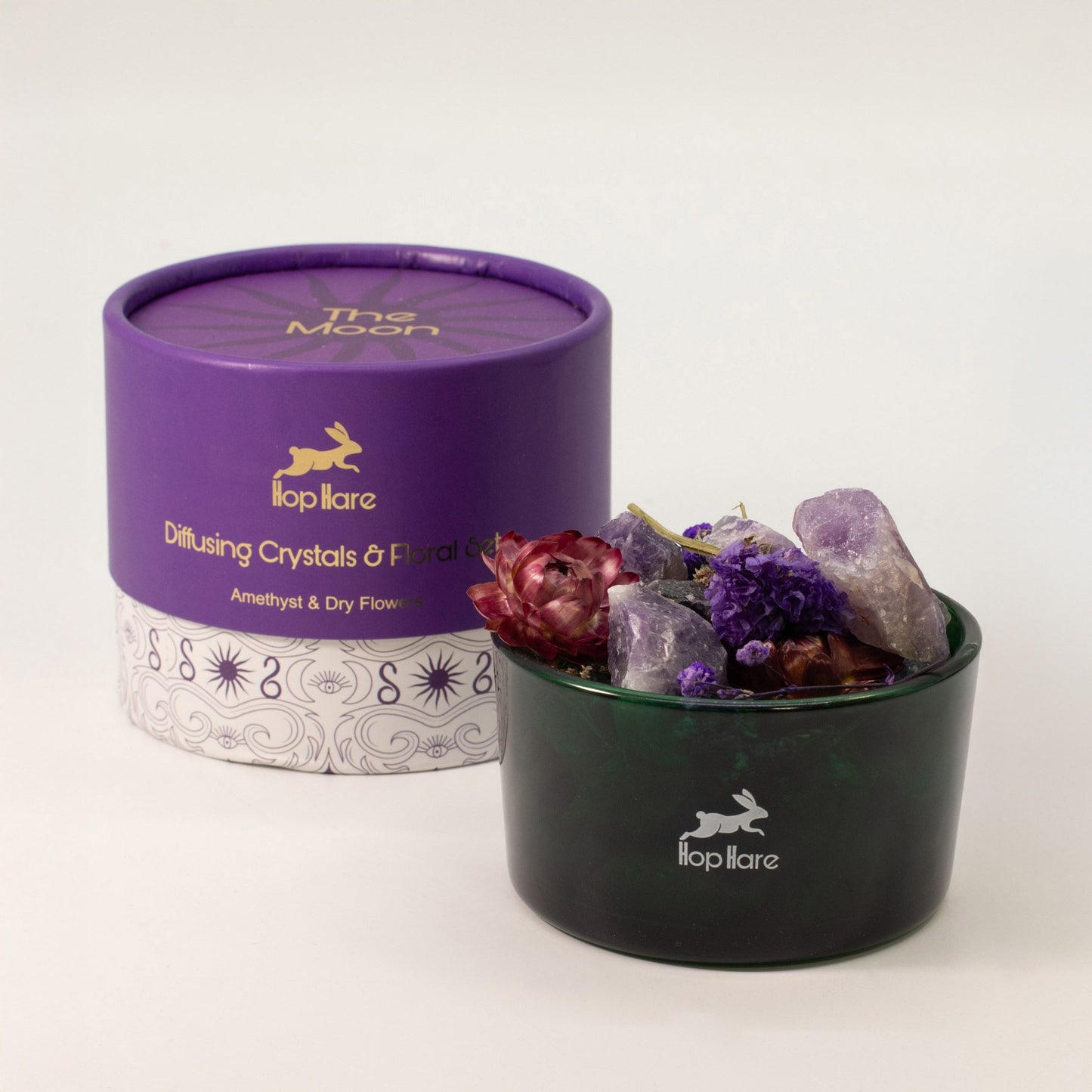 Hop Hare Diffusing Crystals & Floral Set - The Moon - Vivid Aromas UK