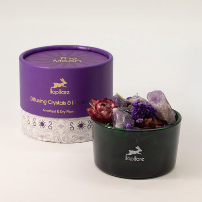 Hop Hare Diffusing Crystals & Floral Set - The Moon - Vivid Aromas UK