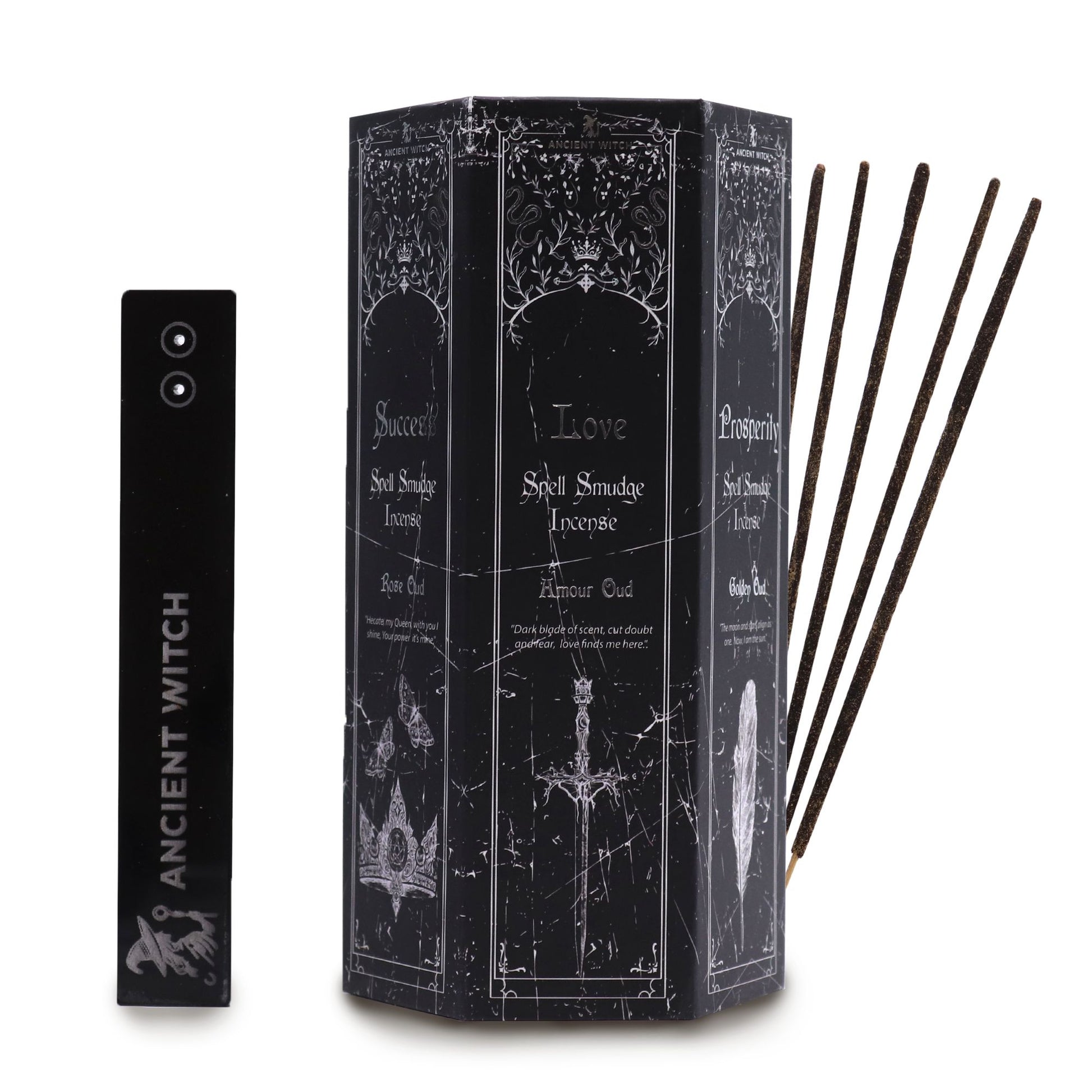 Pyramid Shape Display Incense - Set of 5 Ancient Witch Scents & Spells - Vivid Aromas UK