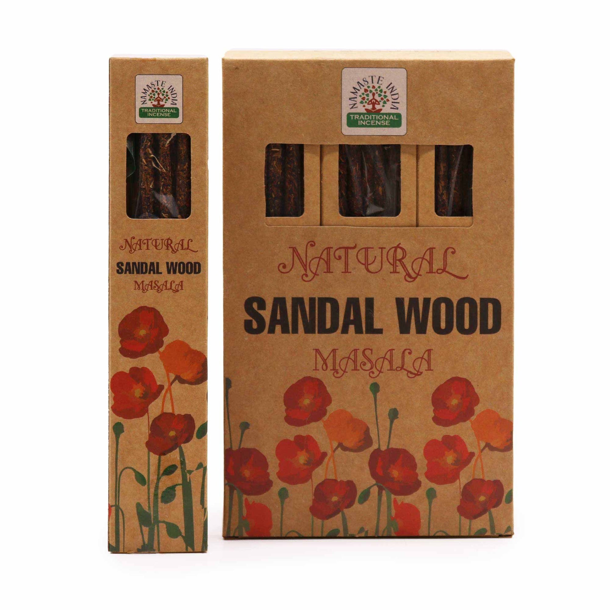 Natural Botanical Masala Incense - Sandalwood - Vivid Aromas UK