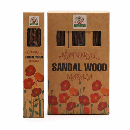 Natural Botanical Masala Incense - Sandalwood - Vivid Aromas UK