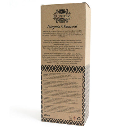 200ml Petitgrain & Rosewood Essential Oil Reed Diffuser - Vivid Aromas UK