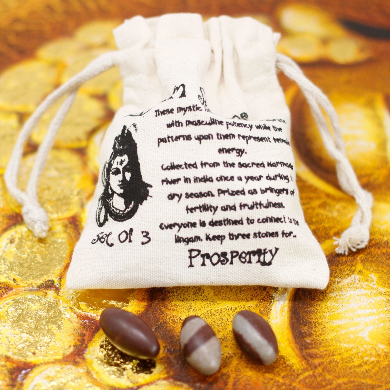 One Inch Lingam - 3 Stones - Vivid Aromas UK