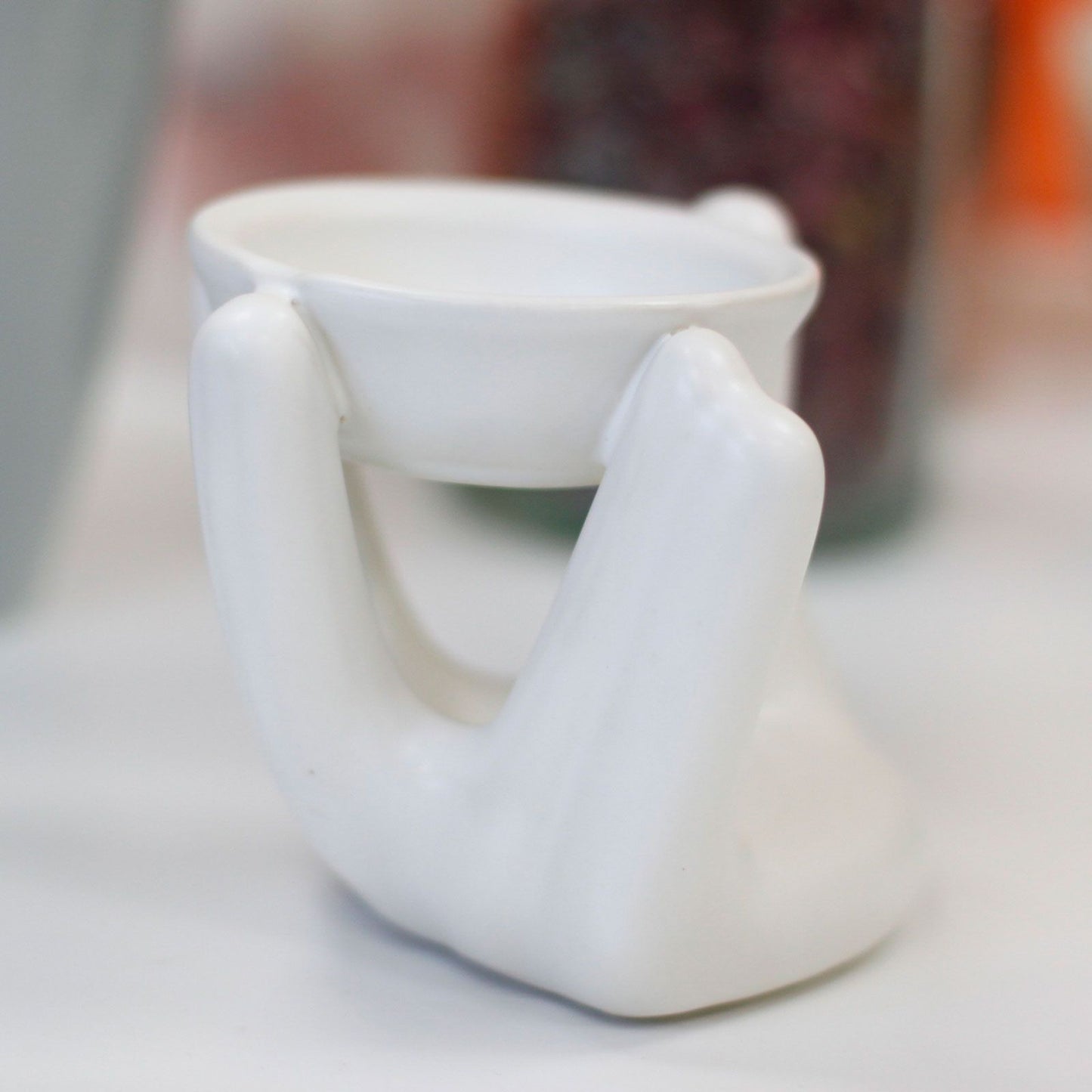 Helping Hand Oil Burner - White - Vivid Aromas UK