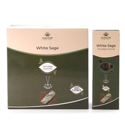 Ishom Smudge Incense - White Sage - Vivid Aromas UK