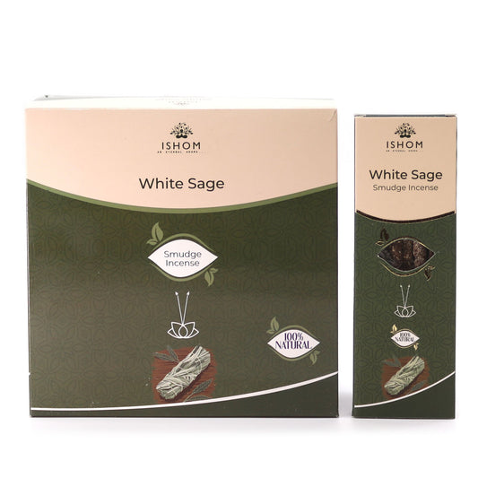 Ishom Smudge Incense - White Sage - Vivid Aromas UK
