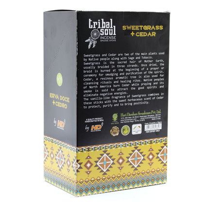 Tribal Soul Incense Sticks- Sweet Grass + Cedar - Vivid Aromas UK