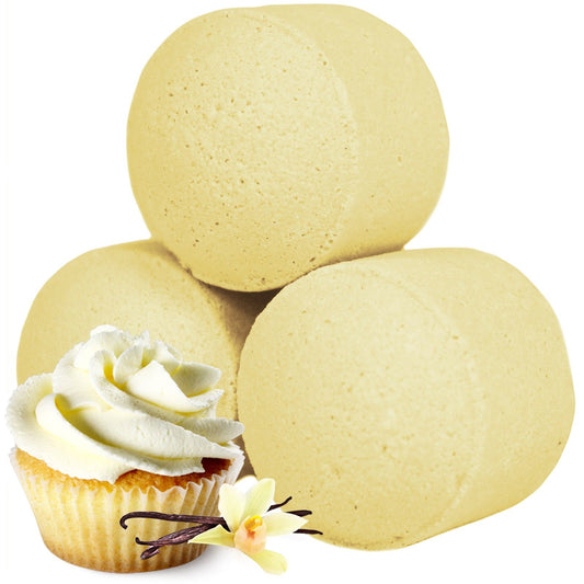 1.3Kg Box of Chill Pills (Mini Bath Bombs) - Vanilla Cup Cake - Vivid Aromas UK
