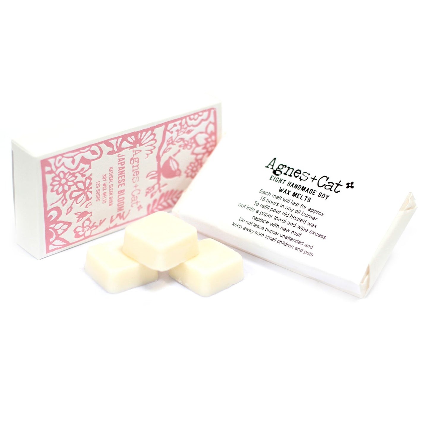 Agnes + Cat Box of 8 Wax Melts - Japanese Bloom - Vivid Aromas UK