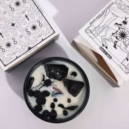 Hop Hare Crystal Magic Flower Candle - The Knight of Swords - Vivid Aromas UK